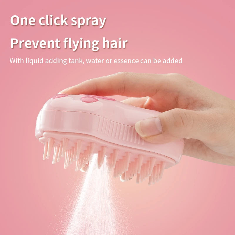 Paw Shaped Rechargeable Pet Hair Spray Brush