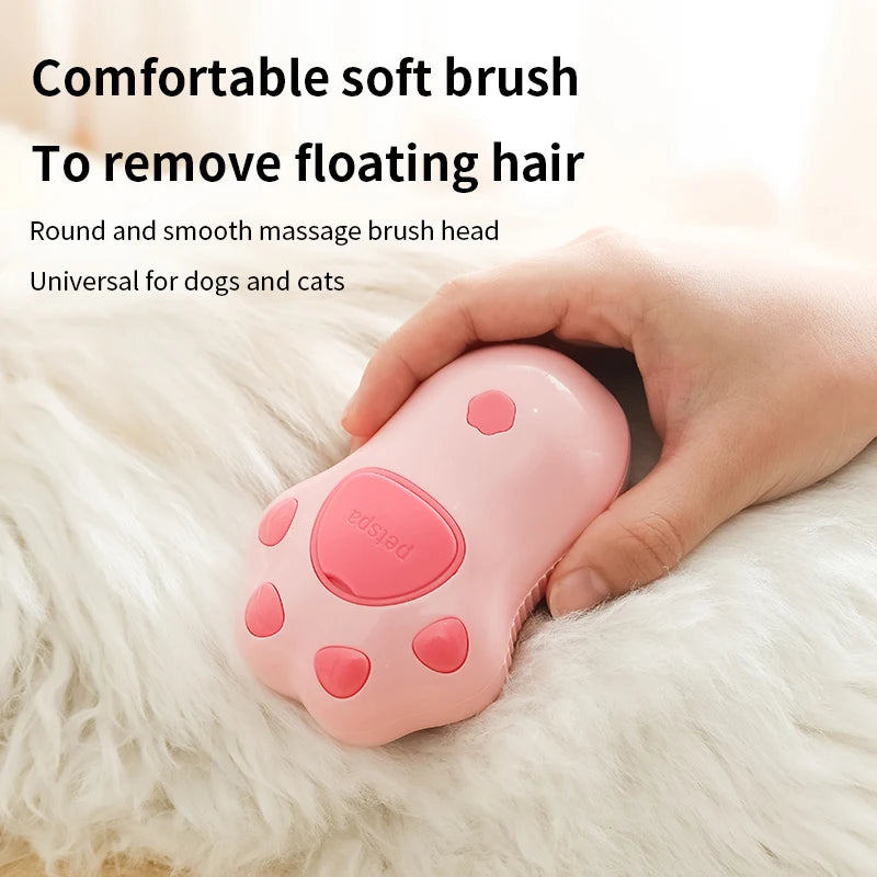 Paw Shaped Rechargeable Pet Hair Spray Brush