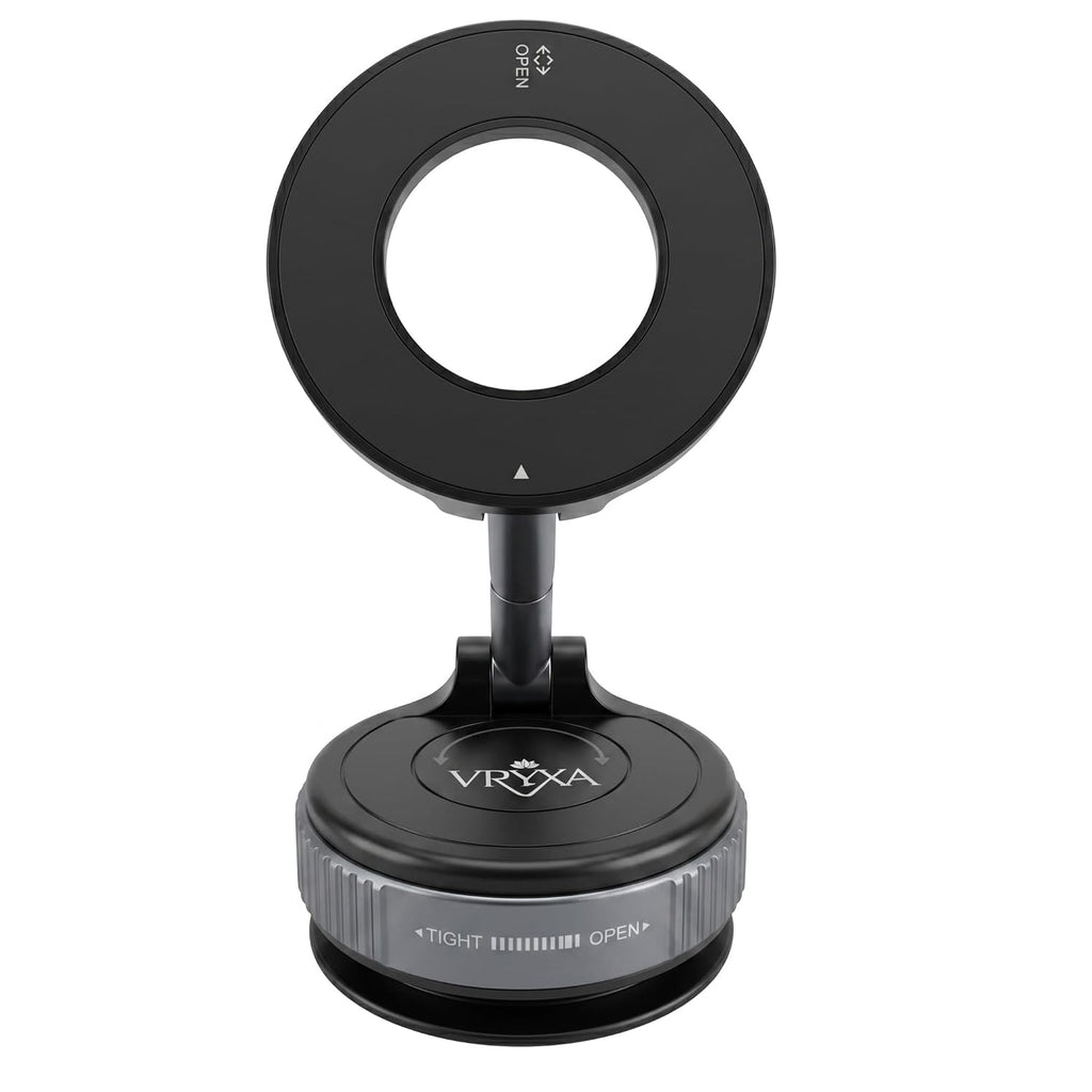 2026 Car Phone Holder | Stronger Suction & Strongest Magnet | 360° Adjustable Car Phone Mount | Universal Smartphone Holder for All iPhone & Android Devices