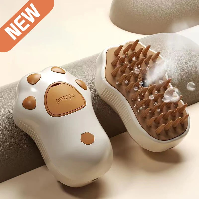 Paw Shaped Rechargeable Pet Hair Spray Brush